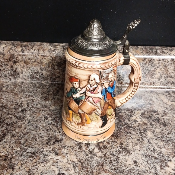 Other Vintage German Music Box Beer Stein The Spirit Of 76 Poshmark